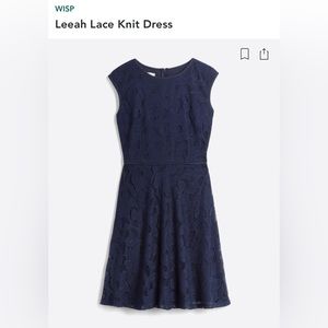 WISP Leeah Lace Knit Dress | Size 6 | Navy
